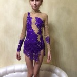 Пошив платья для фигурного катания - февраль 2015